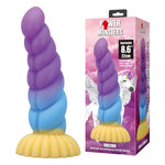 Power Monsters - Unicórnio Tricolor Fantasia de Silicone 22 cm Ø 5 cm