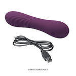 Pretty Love - Vibrador Recarregável Alexisrose com 10 Funções - Roxo