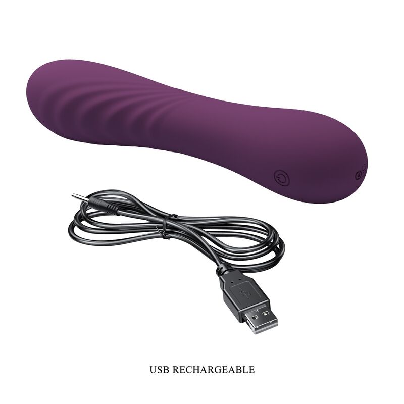 Pretty Love - Vibrador Recarregável Alexisrose com 10 Funções - Roxo