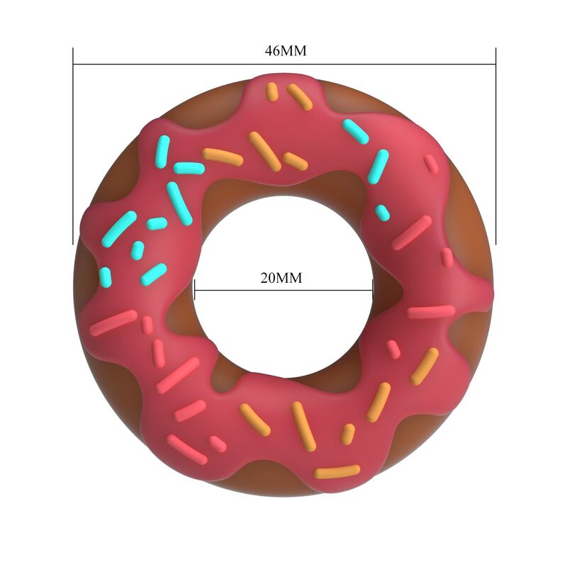 Pretty Love - Anel Peniano Super Donut Rosa