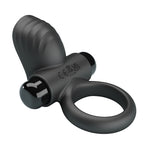 Pretty Love - Anel Vibratório para Pênis Adrien com 10 Funções - Preto