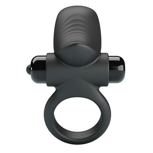Pretty Love - Anel Vibratório para Pênis Adrien com 10 Funções - Preto