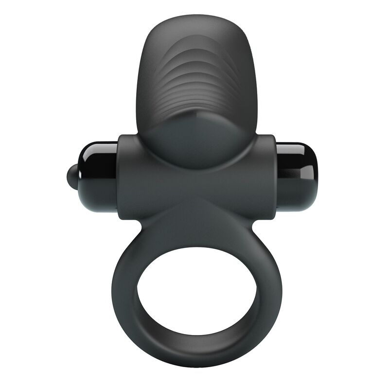 Pretty Love - Anel Vibratório para Pênis Adrien com 10 Funções - Preto