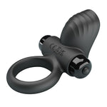 Pretty Love - Anel Vibratório para Pênis Adrien com 10 Funções - Preto