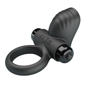 Pretty Love - Anel Vibratório para Pênis Adrien com 10 Funções - Preto