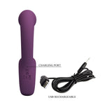 Pretty Love - Brynnlee Vibrador Recarregável com Estimulador Oral, 10 Vibrações e 5 Funções de Lambida, Roxo