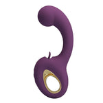 Pretty Love - Brynnlee Vibrador Recarregável com Estimulador Oral, 10 Vibrações e 5 Funções de Lambida, Roxo
