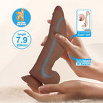 Pretty Love - Cuthbert Dildo Flexível Realista 20 cm Ø 5 cm Tpe Marrom