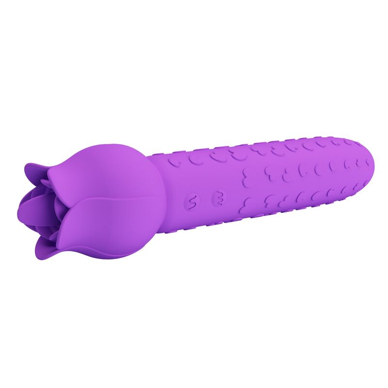 Pretty Love - Vibrador Estimulador Oral e Clitoriano Recarregável Dannell, Roxo