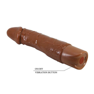 Pretty Love - Vibrador Realista Donald 19,5 cm Ø 4 cm Marrom