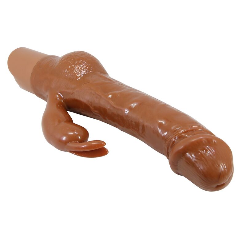 Pretty Love - Vibrador Realista em Formato de Coelho Ellison 22,6 cm Ø 4,2 cm Marrom