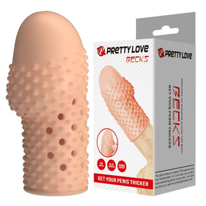 Pretty Love - Capa Peniana para Nerd Deixe Seu Pênis Mais Grosso Cor Natural