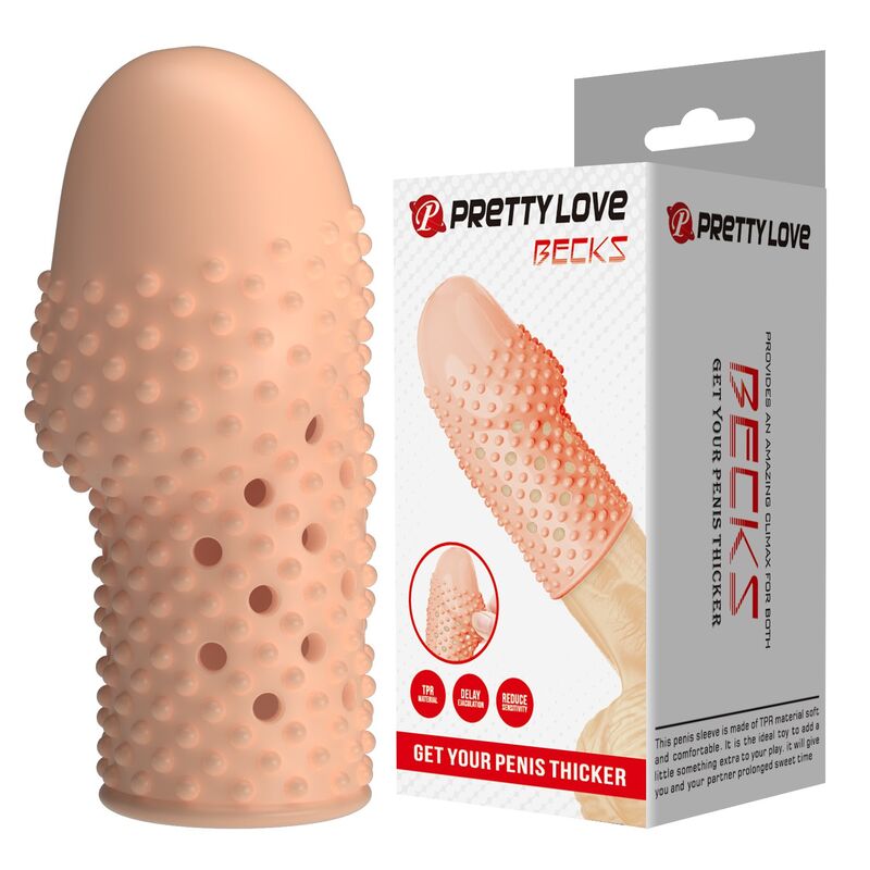 Pretty Love - Capa Peniana para Nerd Deixe Seu Pênis Mais Grosso Cor Natural