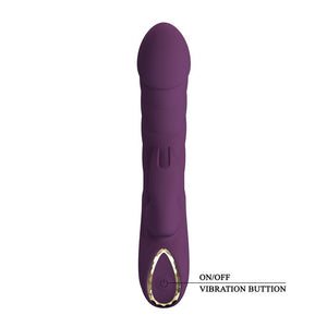 Pretty Love - Vibrador Coelho Recarregável Harper com 10 Funções - Roxo