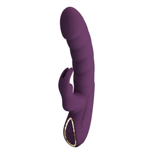 Pretty Love - Vibrador Coelho Recarregável Harper com 10 Funções - Roxo