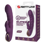 Pretty Love - Vibrador Coelho Recarregável Harper com 10 Funções - Roxo