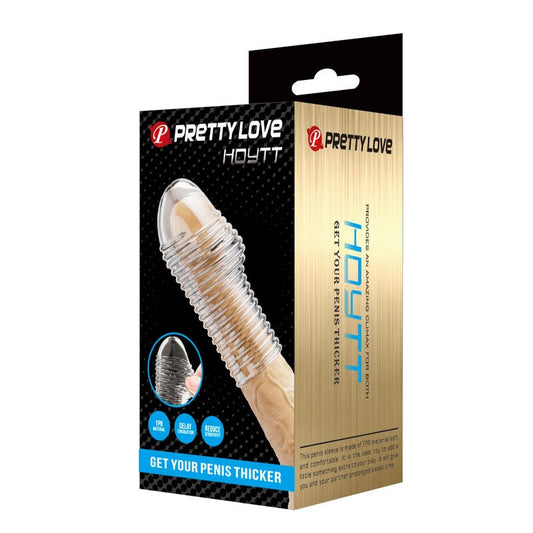 Pretty Love - Capa para Pênis Hottt para Aumentar o Aumento do Volume do Seu Pênis Transparente