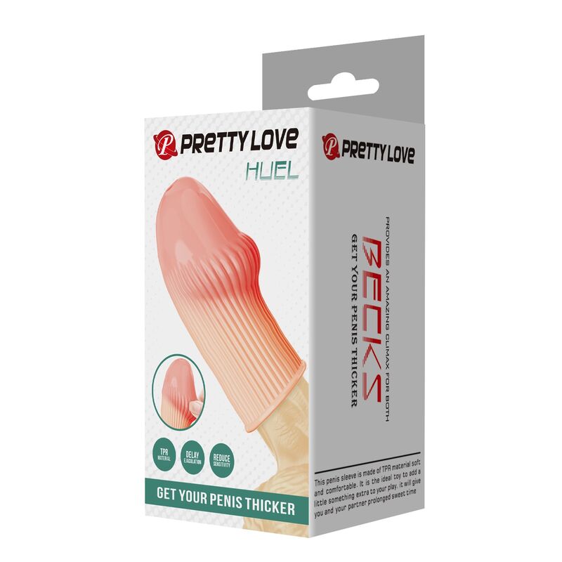 Pretty Love - Capa Peniana Huel para Deixar Seu Pênis Mais Grosso e com a Cor da Pele