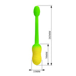 Pretty Love - Ovo Vibratório com Controle por Aplicativo Pulsen, 12 Funções, Recarregável Via USB, Verde-Amarelo