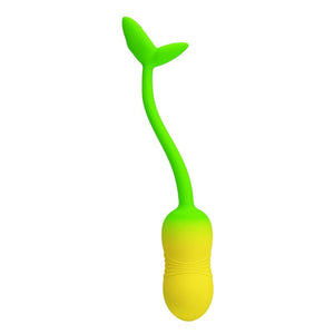 Pretty Love - Ovo Vibratório com Controle por Aplicativo Pulsen, 12 Funções, Recarregável Via USB, Verde-Amarelo