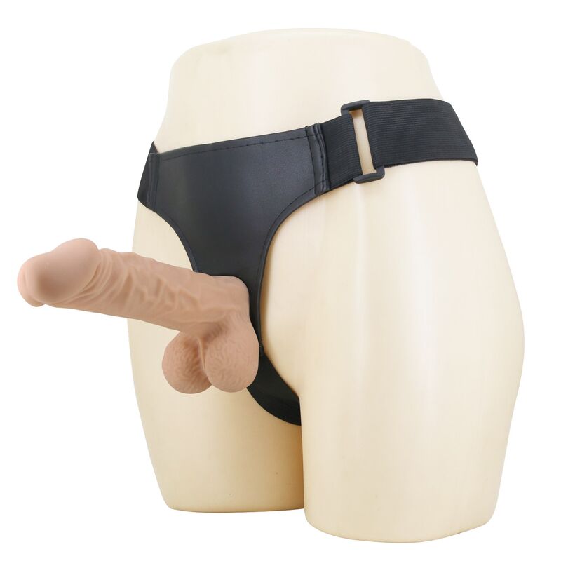 Pretty Love - Arnês Jolyon com Dildo Flexível 22 cm Ø 4,8 cm Natural