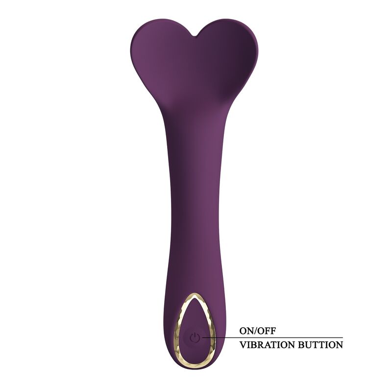 Pretty Love - Vibrador Recarregável Kenyell com 10 Funções - Roxo