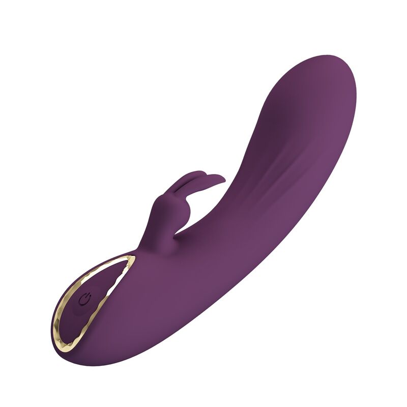 Pretty Love - Vibrador Coelho Recarregável Landyn com 10 Funções - Roxo