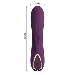 Pretty Love - Vibrador Coelho Recarregável Landyn com 10 Funções - Roxo