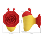 Pretty Love - Little Bee - Estimulador Clitorial Recarregável com 7 Modos - Vermelho/Amarelo