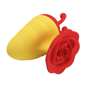 Pretty Love - Little Bee - Estimulador Clitorial Recarregável com 7 Modos - Vermelho/Amarelo