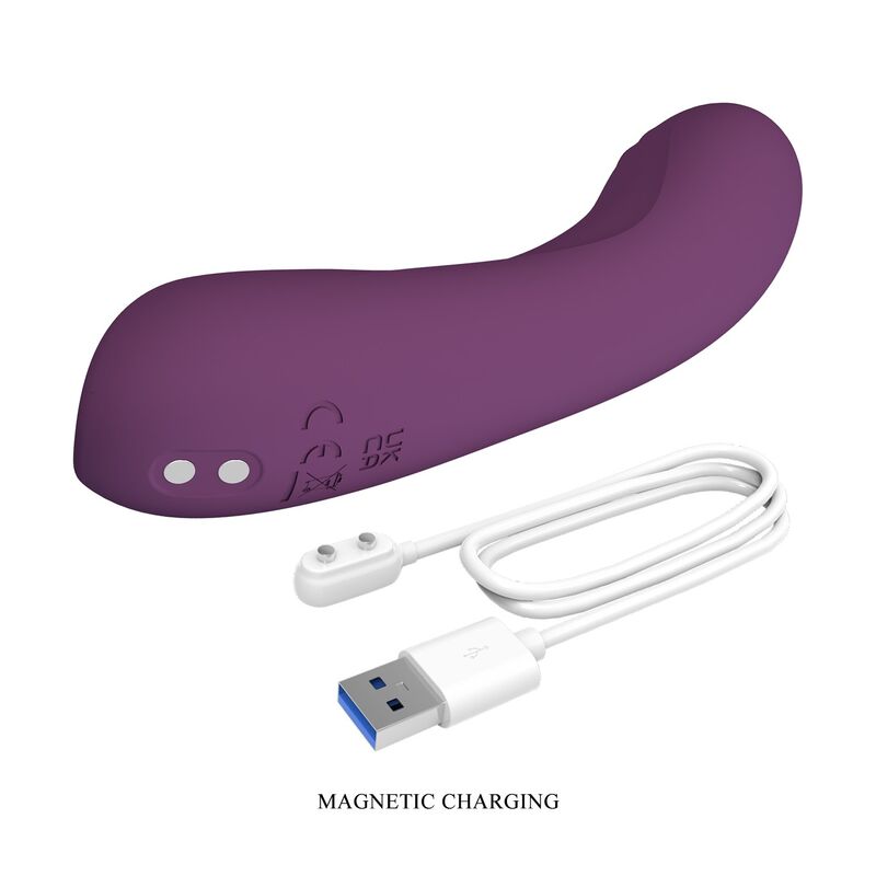Pretty Love - Vibrador Recarregável Lloyde com 10 Funções - Roxo