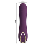 Pretty Love - Vibrador Recarregável Lloyde com 10 Funções - Roxo