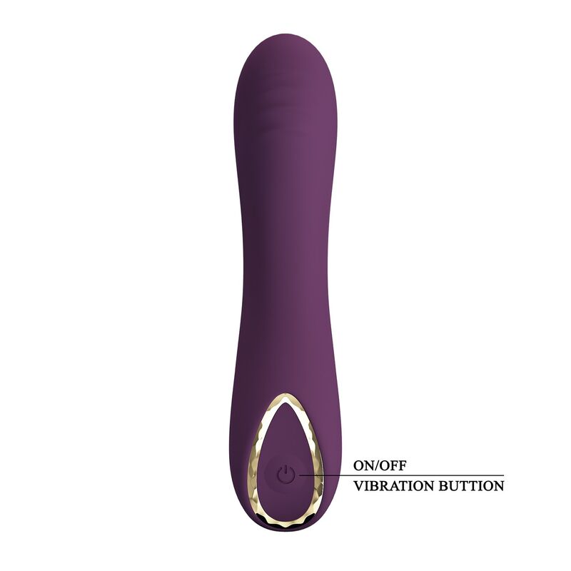 Pretty Love - Vibrador Recarregável Lloyde com 10 Funções - Roxo