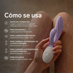 Lelo - Ina Twist Vibrador Duplo Coelho para Ponto G e Clitóris Lavanda