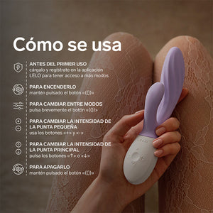 Lelo - Ina Twist Vibrador Duplo Coelho para Ponto G e Clitóris Lavanda