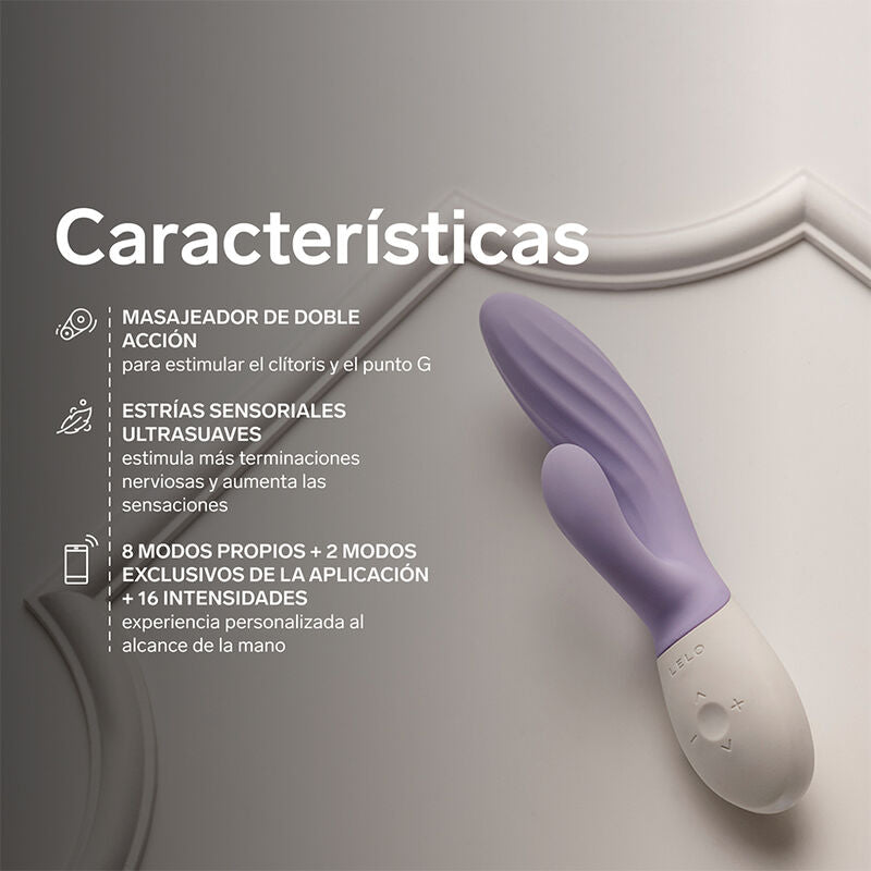Lelo - Ina Twist Vibrador Duplo Coelho para Ponto G e Clitóris Lavanda