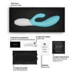 Lelo - Ina Twist Vibrador Duplo Coelho para Ponto G e Clitóris Azul