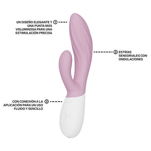 Lelo - Ina Twist Vibrador Duplo Coelho para Ponto G e Clitóris Rosa