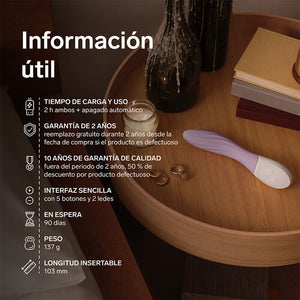 Lelo - Mona Twist Vibrador de Ponto G Recarregável com Controle por Aplicativo Lavanda