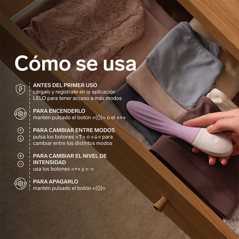 Lelo - Mona Twist Vibrador de Ponto G Recarregável com Controle por Aplicativo Lavanda