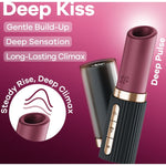 Satisfyer - Deep Kiss Wave Estimulador de Clitóris Garnet / Preto