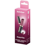 Satisfyer - Deep Kiss Wave Estimulador de Clitóris Garnet / Preto