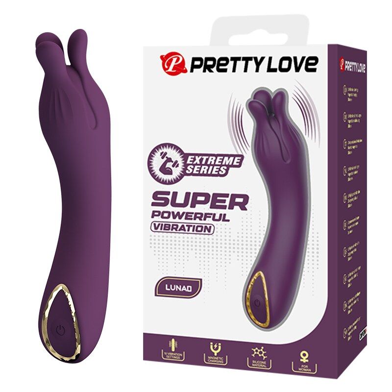 Pretty Love - Vibrador Recarregável Lunao com 10 Funções Roxo