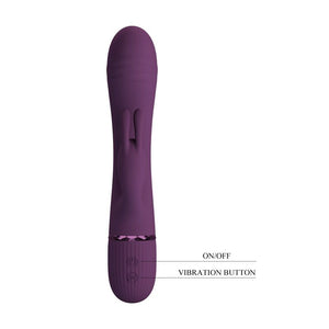 Pretty Love - Vibrador Coelho Recarregável Rocco com 10 Funções - Roxo