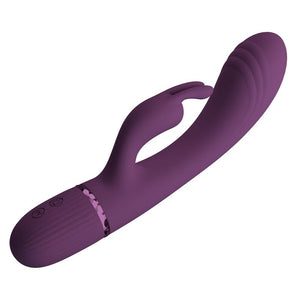 Pretty Love - Vibrador Coelho Recarregável Rocco com 10 Funções - Roxo
