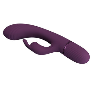 Pretty Love - Vibrador Coelho Recarregável Rocco com 10 Funções - Roxo