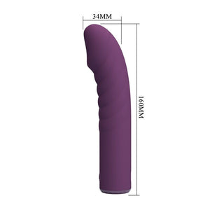 Pretty Love - Vibrador Recarregável Ryland com 10 Funções - Roxo