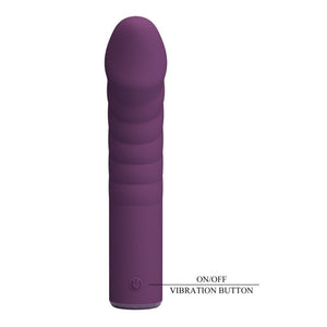 Pretty Love - Vibrador Recarregável Ryland com 10 Funções - Roxo