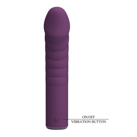 Pretty Love - Vibrador Recarregável Ryland com 10 Funções - Roxo
