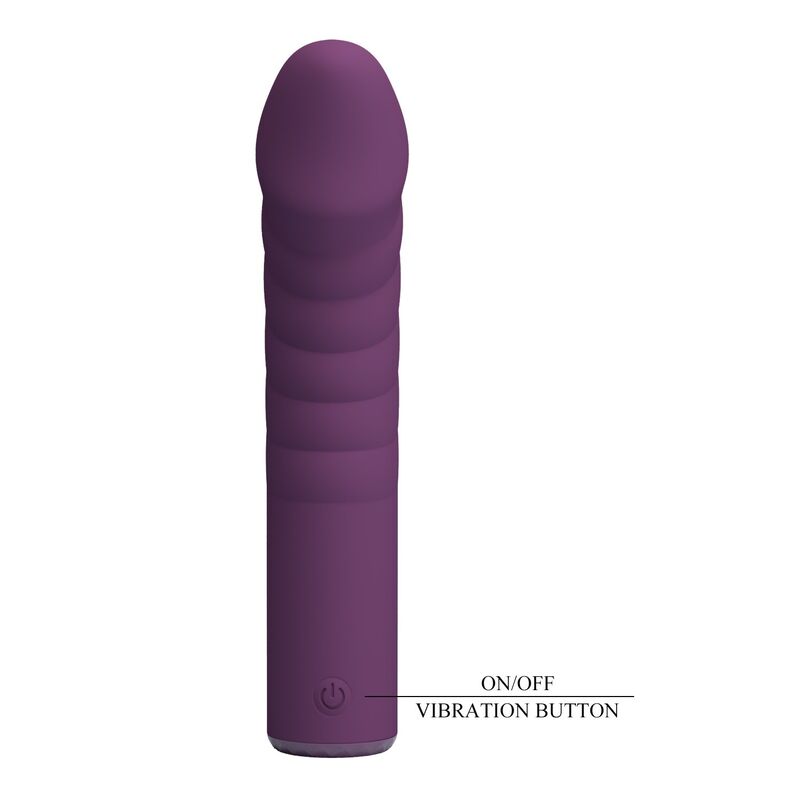 Pretty Love - Vibrador Recarregável Ryland com 10 Funções - Roxo